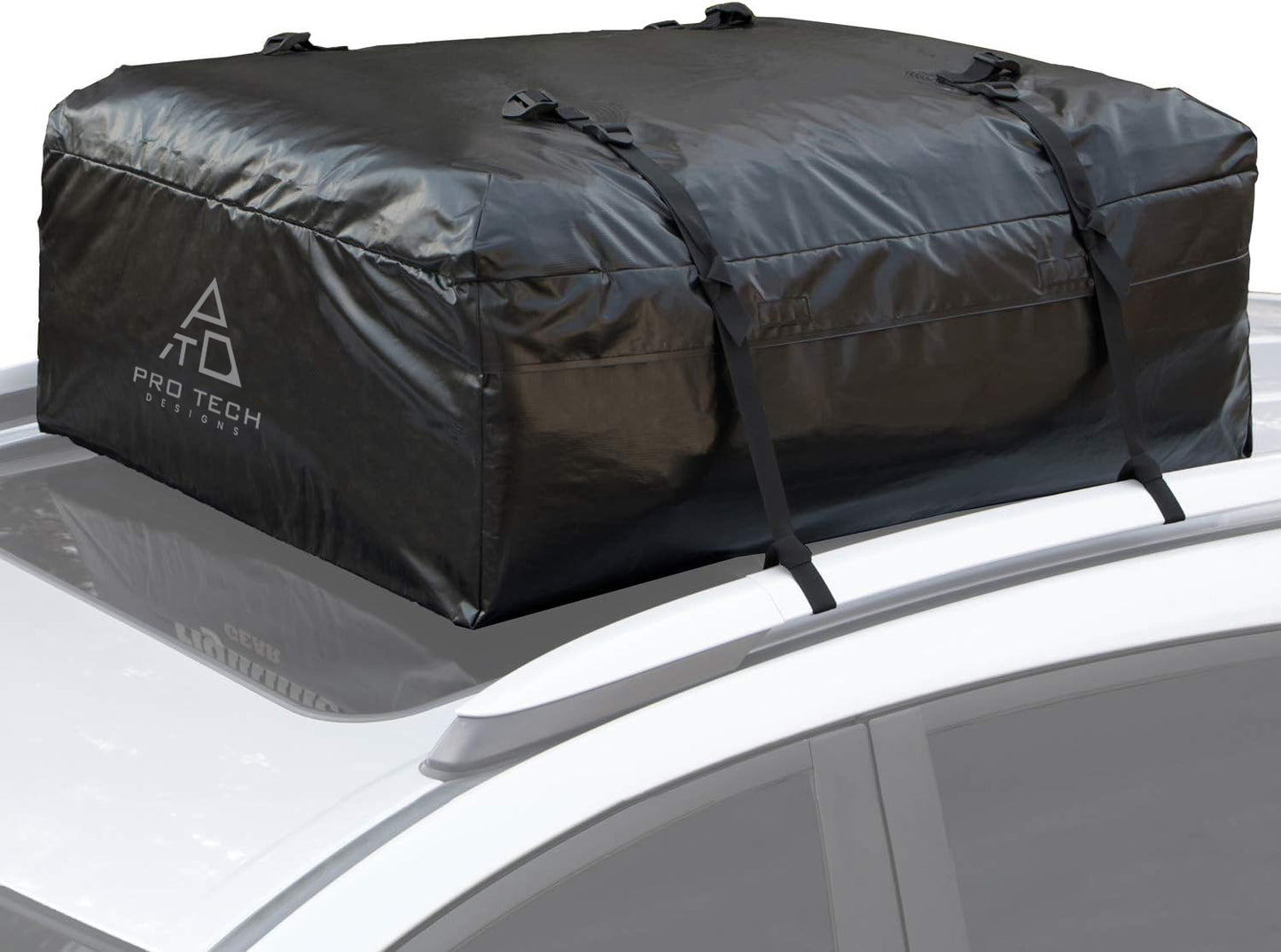 Sprint - 10 Cubic Feet Weatherproof Rooftop Cargo Carrier for Top of Vehicle, Attaches With or Without Roof Rack
